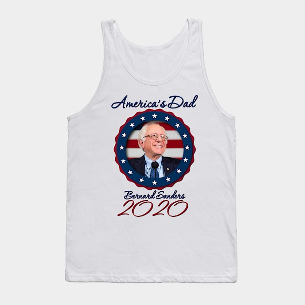 America's Dad - Bernie 2020 Tank Top by WallHaxx